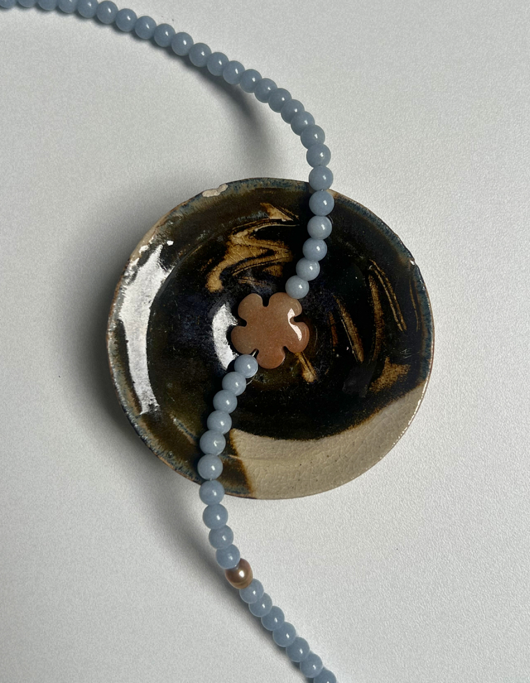 Fresco 17 - Angelite & Aventurine Necklace