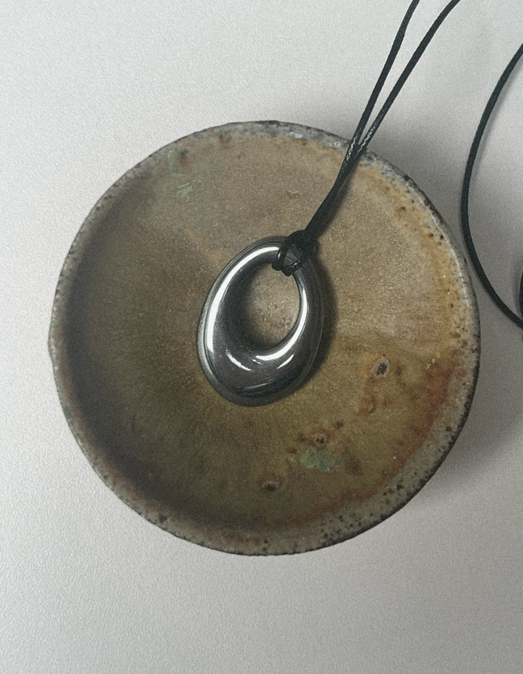 Kavra VII - Hematite Vorta Pendant