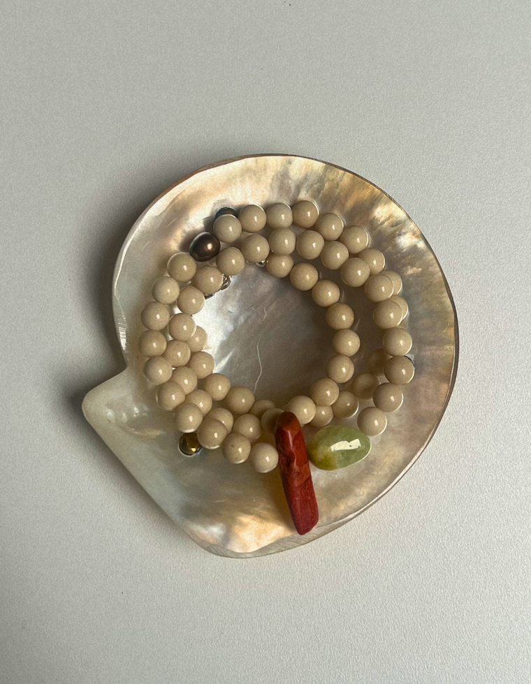 Fragment 11 - Fossil Coral & Antique Coral Necklace