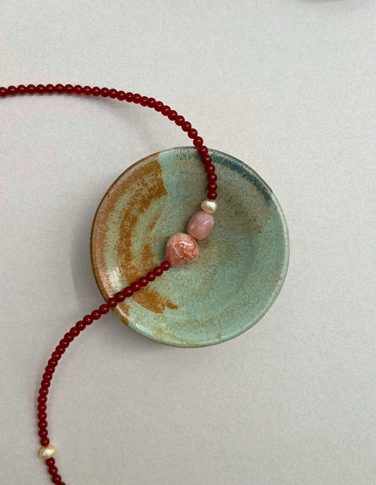 Collected 6 – Carnelian & Exotica Jasper Necklace