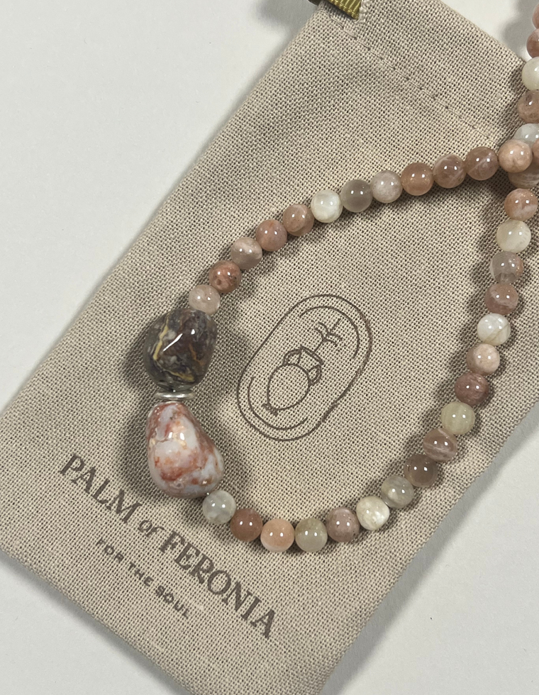Anna Custom Sunstone & Jasper Necklace