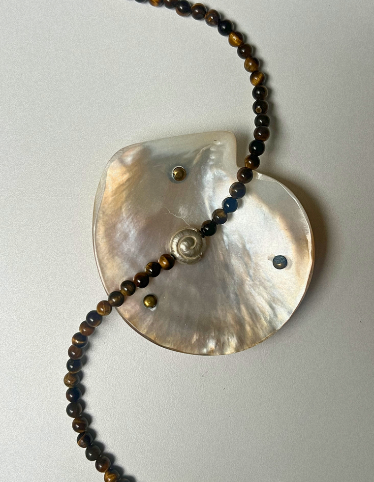Renewal 7 - Tiger Eye Spiral Necklace