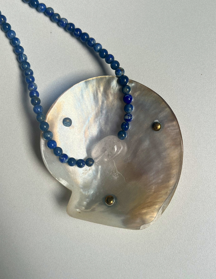 Drift 10 - Lapis Lazuli & Rose Quartz Necklace