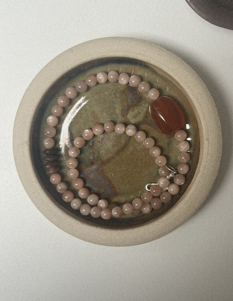 Solmara II - Sunstone & Carnelian Necklace