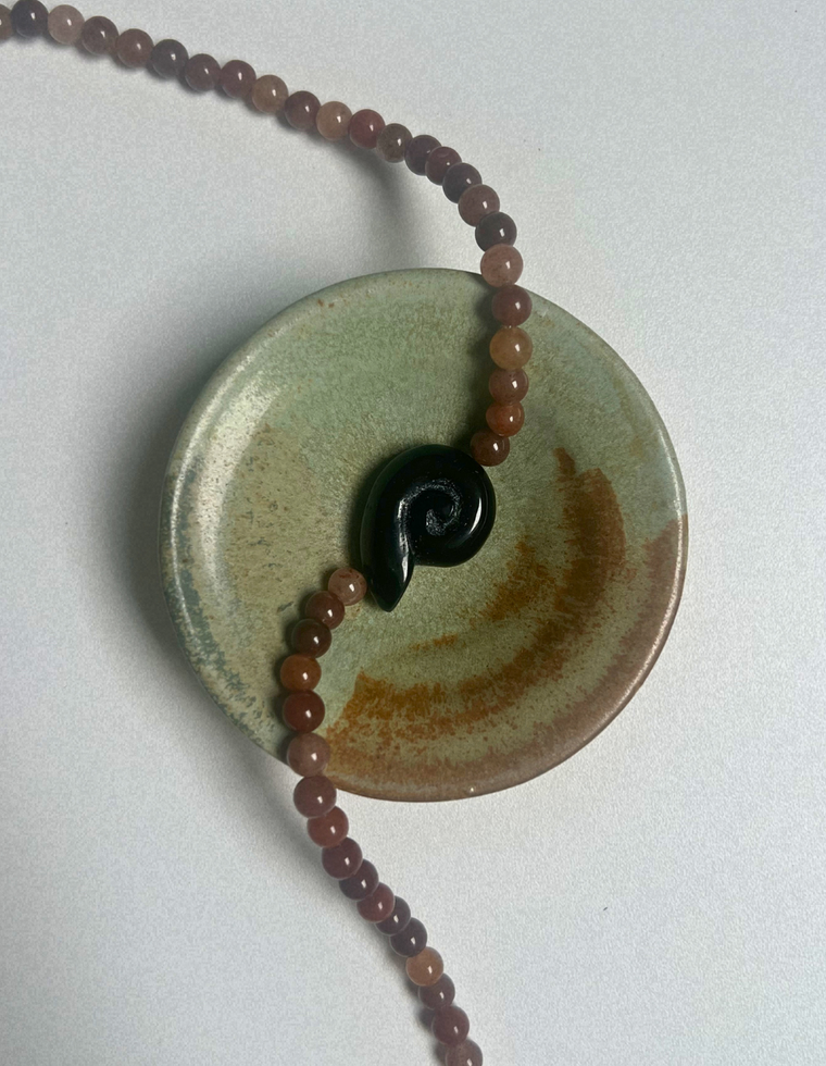 Trove 21 - Purple Aventurine Whorl Necklace