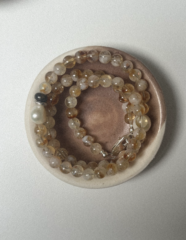 Selvyn - Quartz & Pearl Necklace