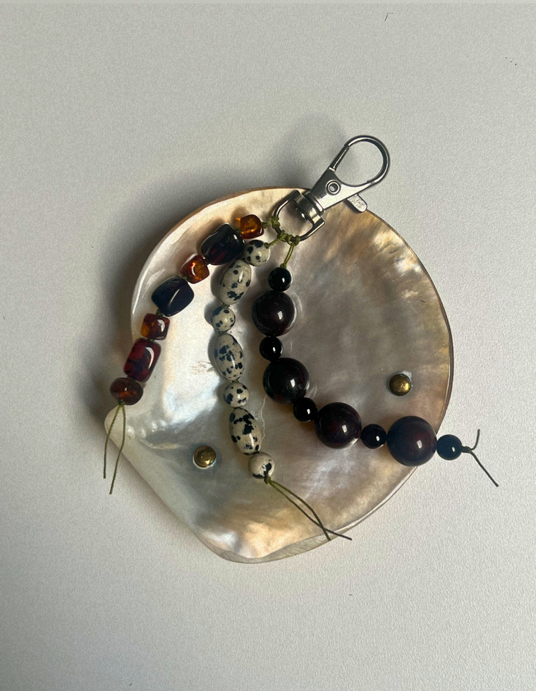 Bloodstone & Onyx Carry Charm