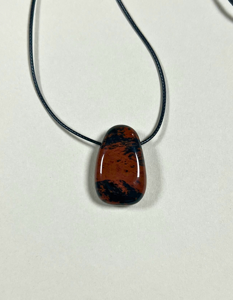 Calenthe IX - Mahogany Obsidian Forma Pendant