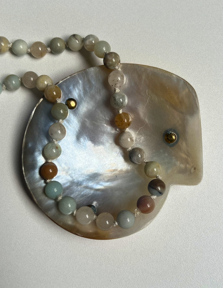 Token 8 - Flower Amazonite Heirloom Necklace