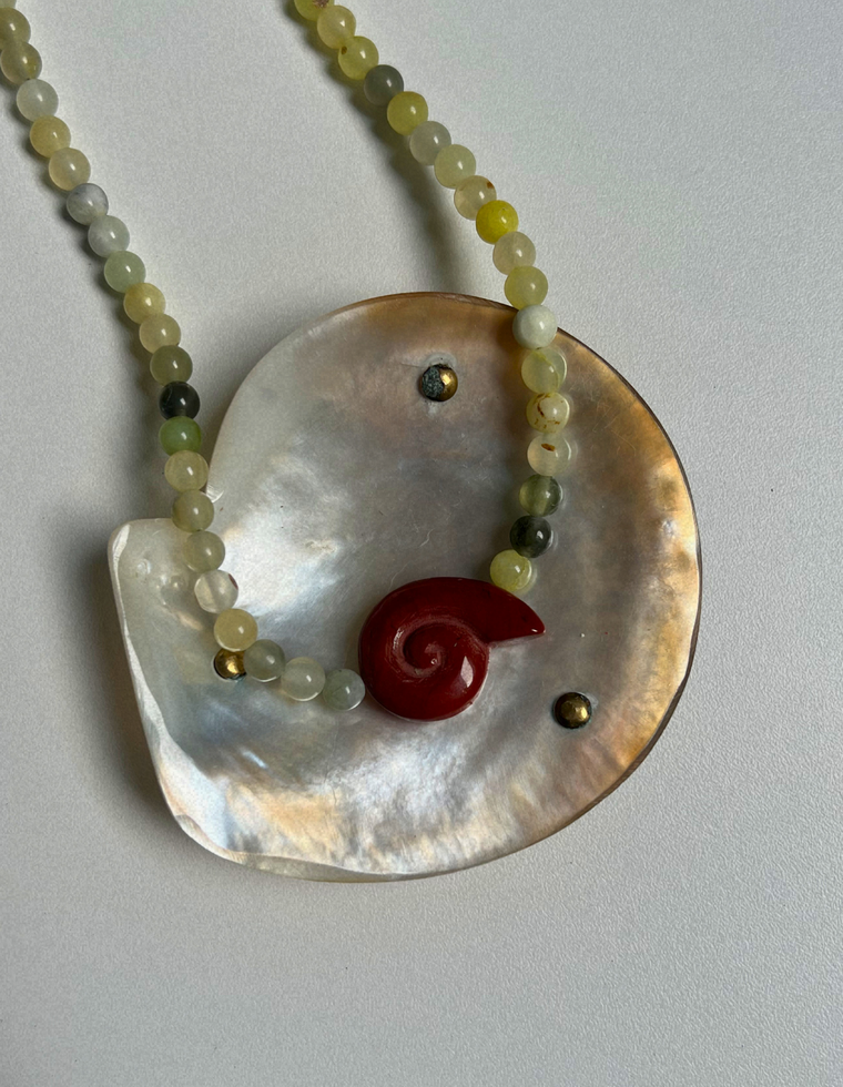 Tempera 21 - Jade Whorl Necklace