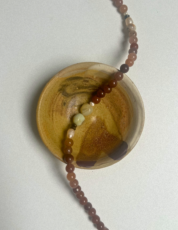 Trove 20 - Purple Aventurine & Yellow Jade Necklace