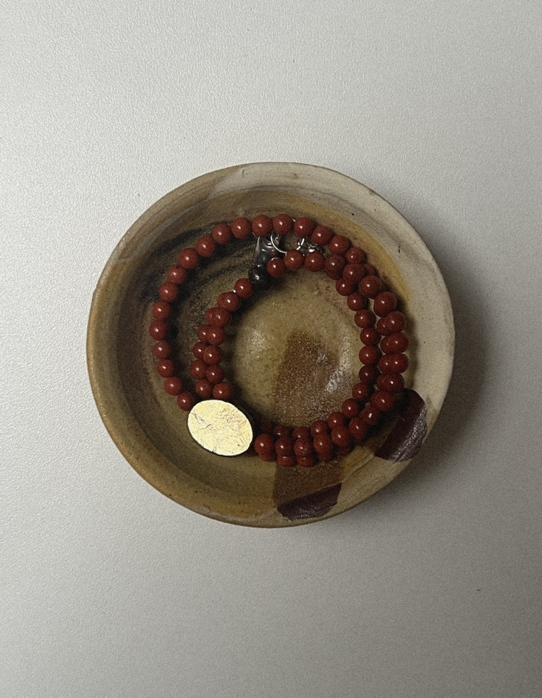 Merovan - Red Jasper & Pyrite Necklace