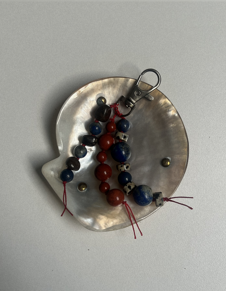 Lapis Lazuli & Dalmatian Jasper Carry Charm