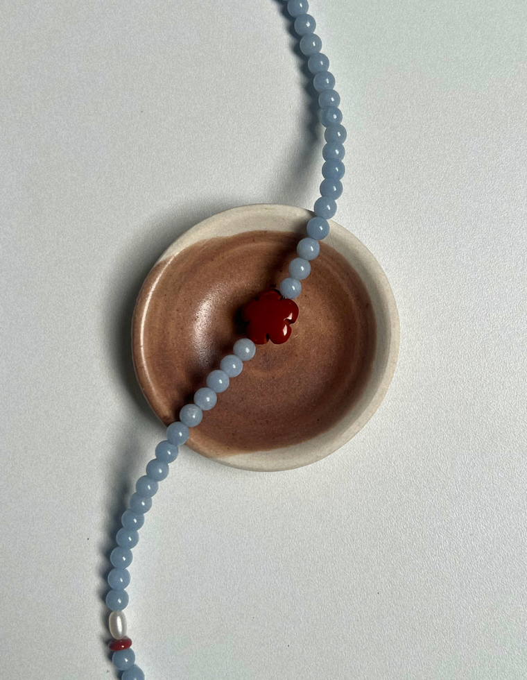 Fresco 20 - Angelite & Agate Necklace