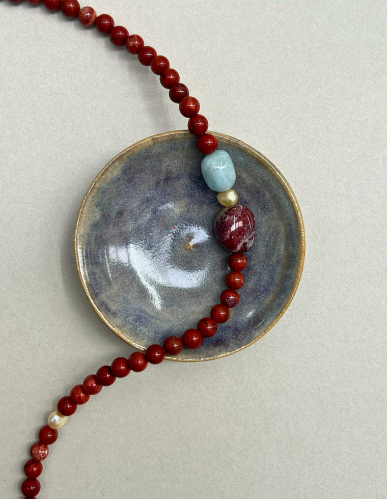 Collected 16 – Red Jasper & Exotica Jasper Necklace