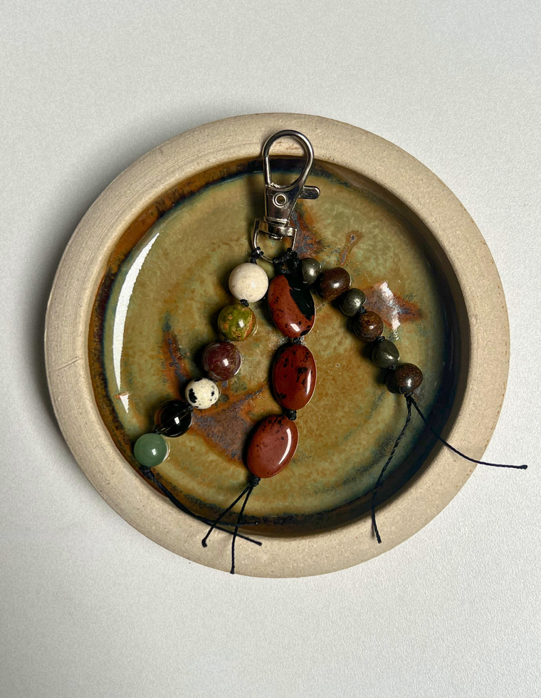 Stoned Charm – Bronzite & Pyrite