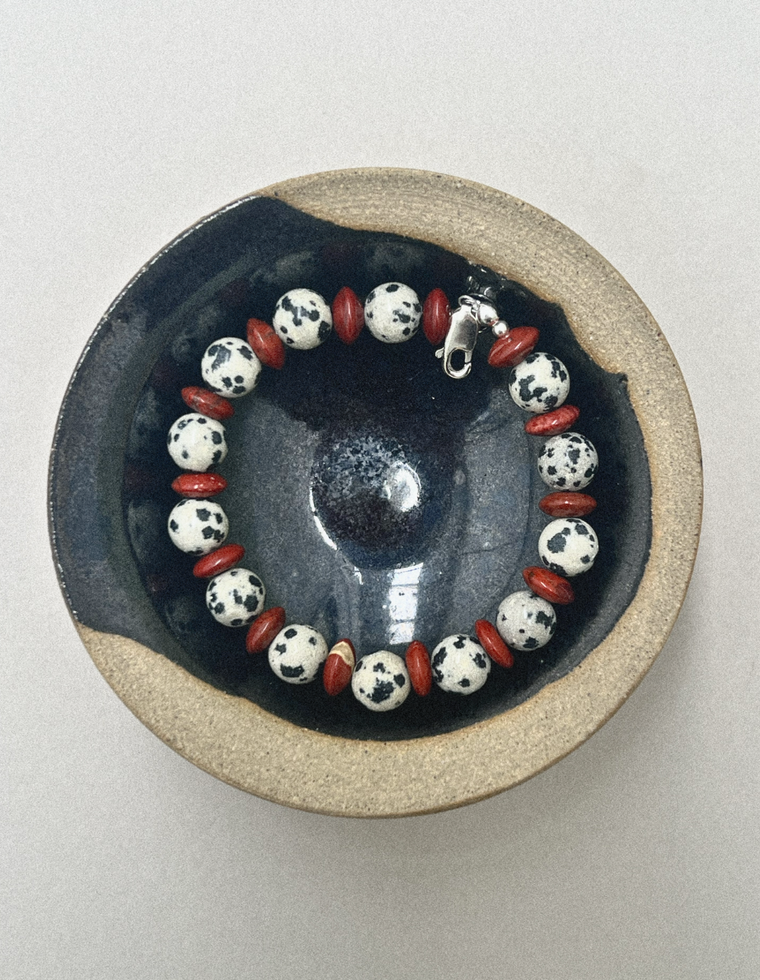 Maelis - Dalmatian & Brecciated Jasper Bracelet