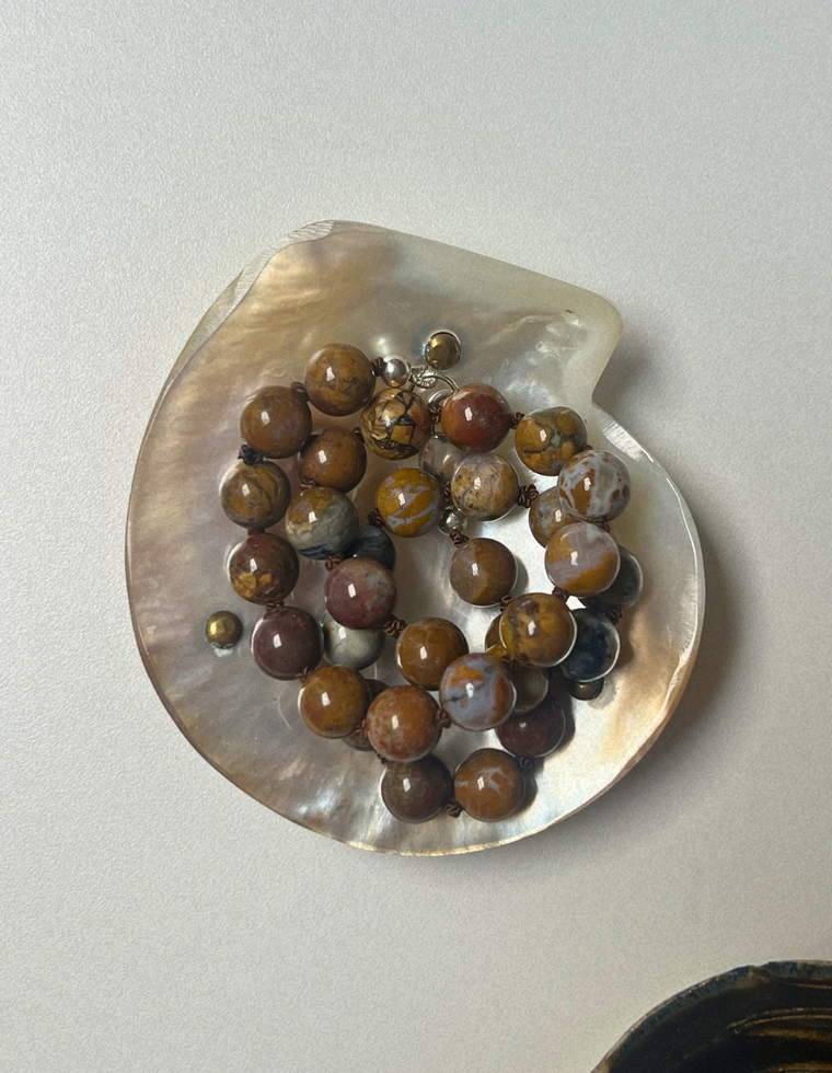 Strata 13 - African Opal Heirloom Necklace