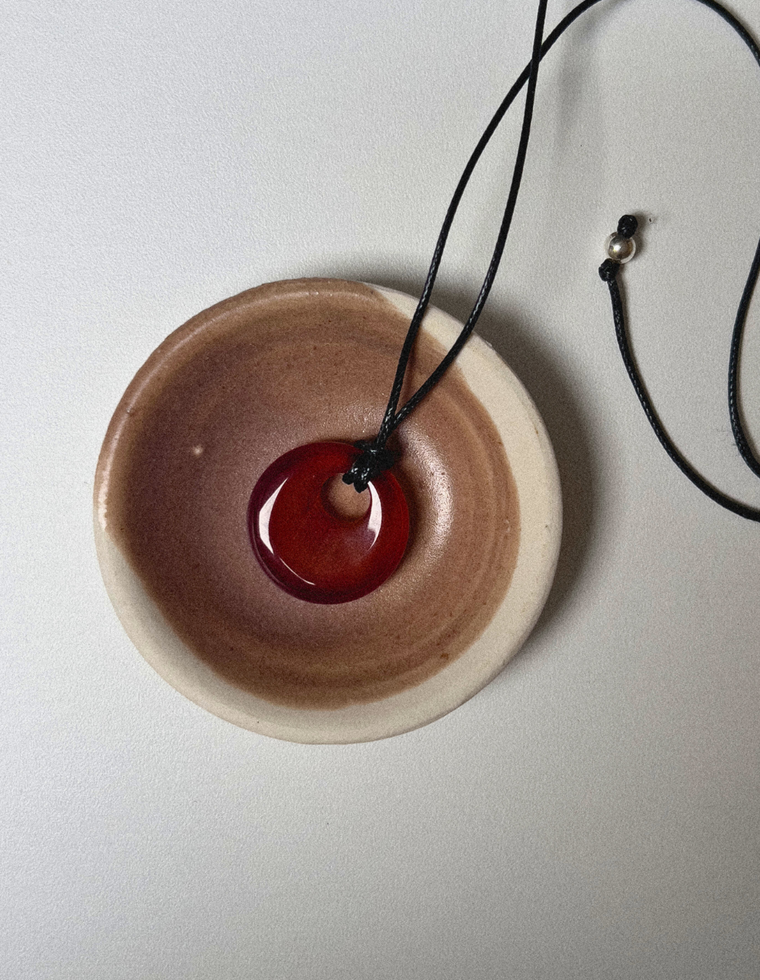 Roya II - Carnelian Circa Pendant