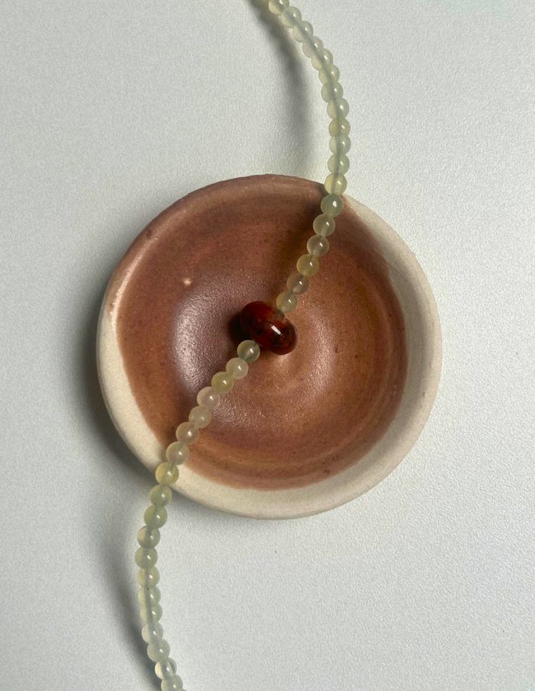 Idle Hands 38 - Bowenite Movement Necklace