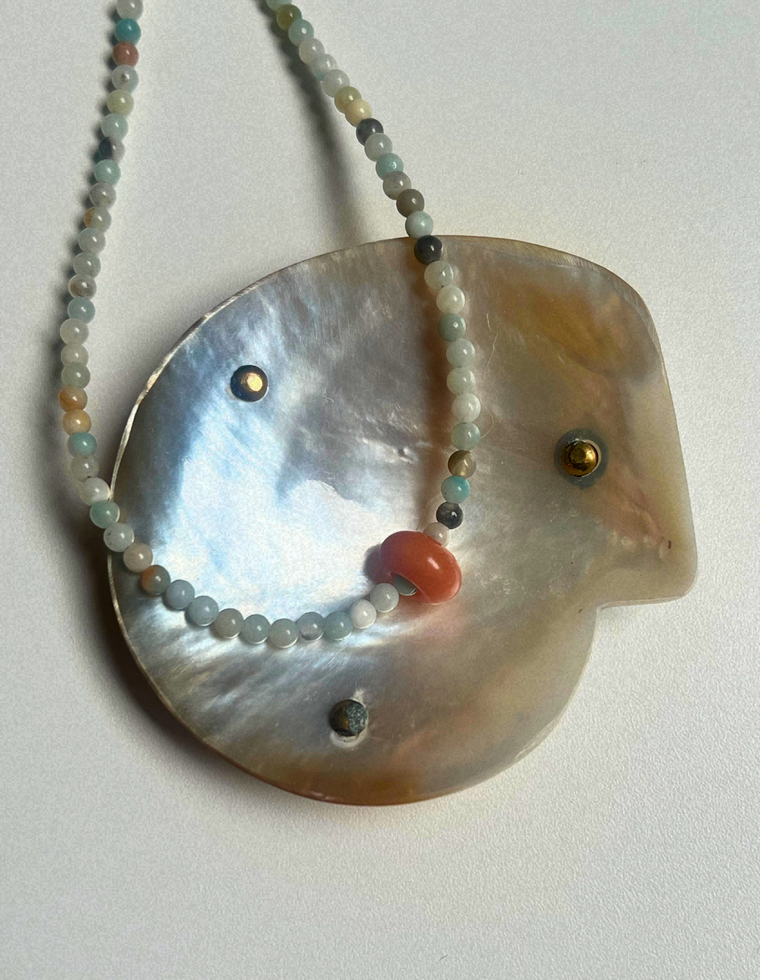 Idle Hands 40 - Flower Amazonite Movement Necklace