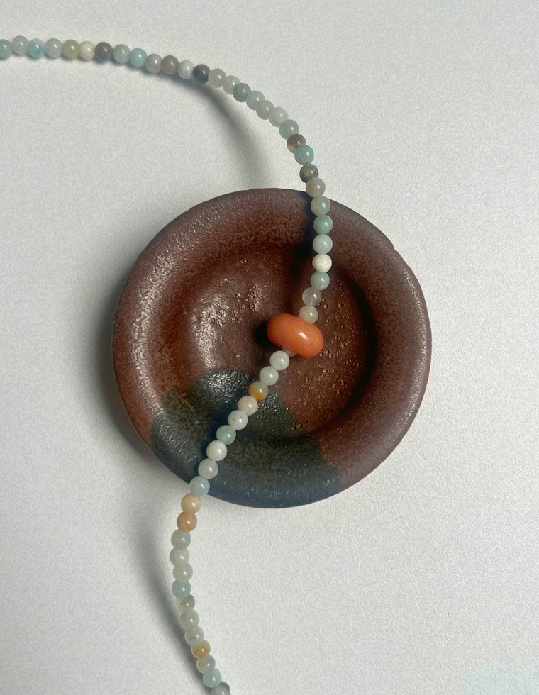 Idle Hands 40 - Flower Amazonite Movement Necklace