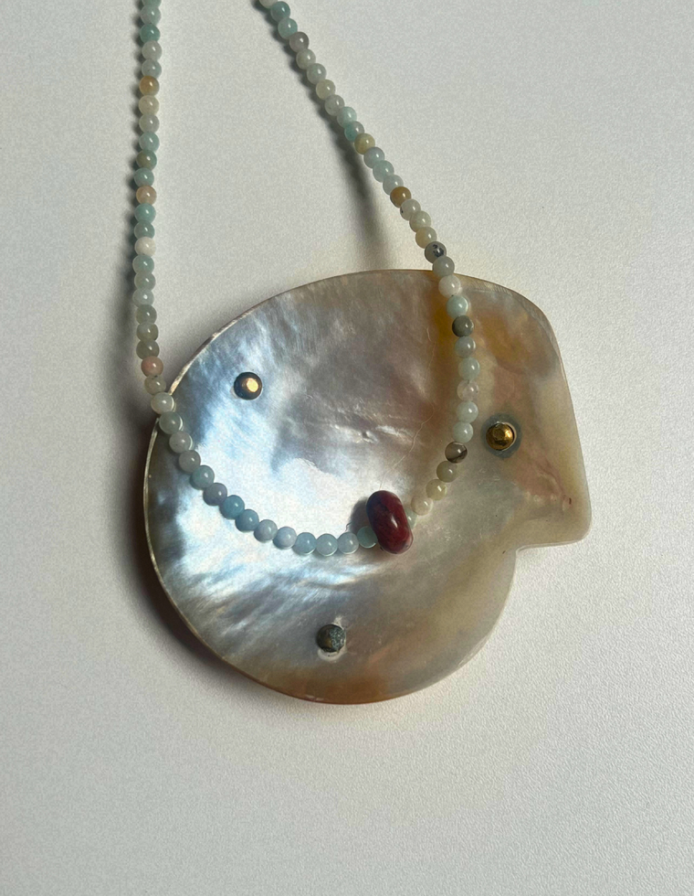 Idle Hands 39 - Flower Amazonite Movement Necklace