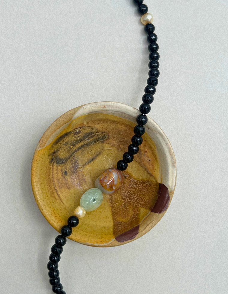 Collected 11 – Onyx & Exotica Jasper Necklace