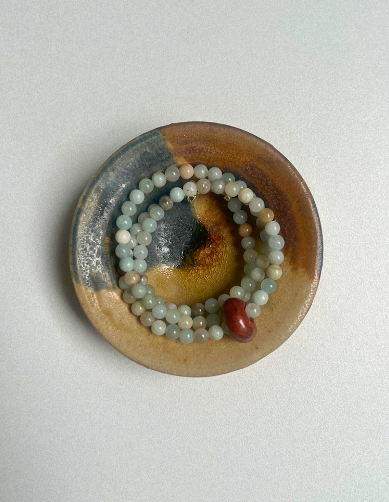 Idle Hands 39 - Flower Amazonite Movement Necklace