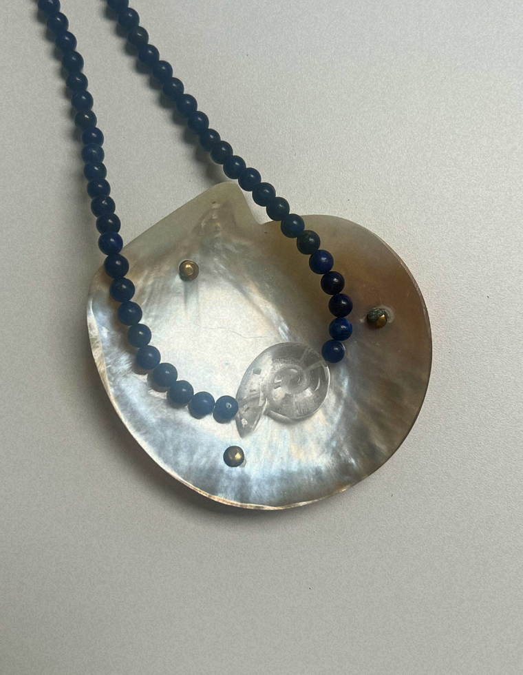 Trove 44 - Lapis Lazuli Whorl Necklace