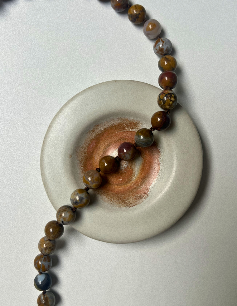 Strata 13 - African Opal Heirloom Necklace