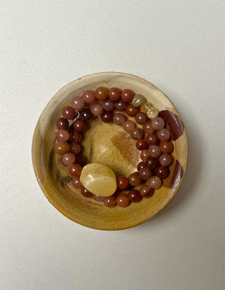 Mineral 5 - Aventurine & Yellow Calcite Necklace