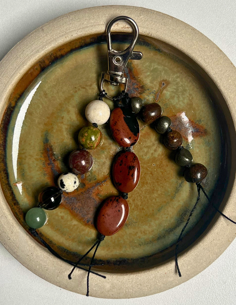 Stoned Charm – Bronzite & Pyrite