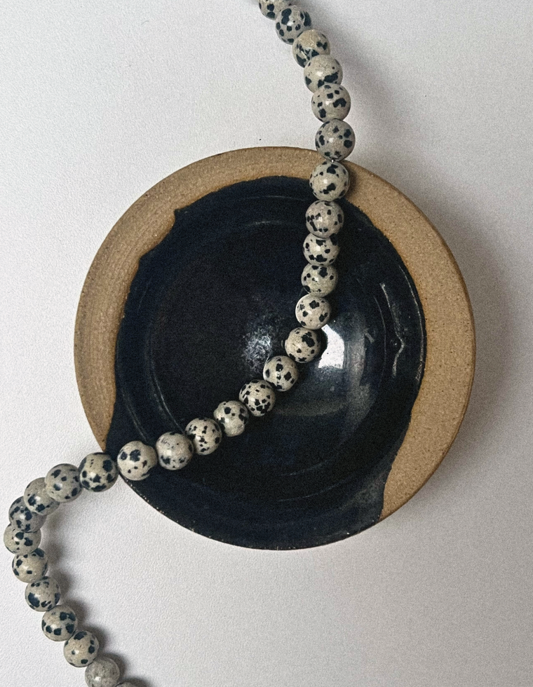 Anchor Three - Dalmatian Jasper Necklace