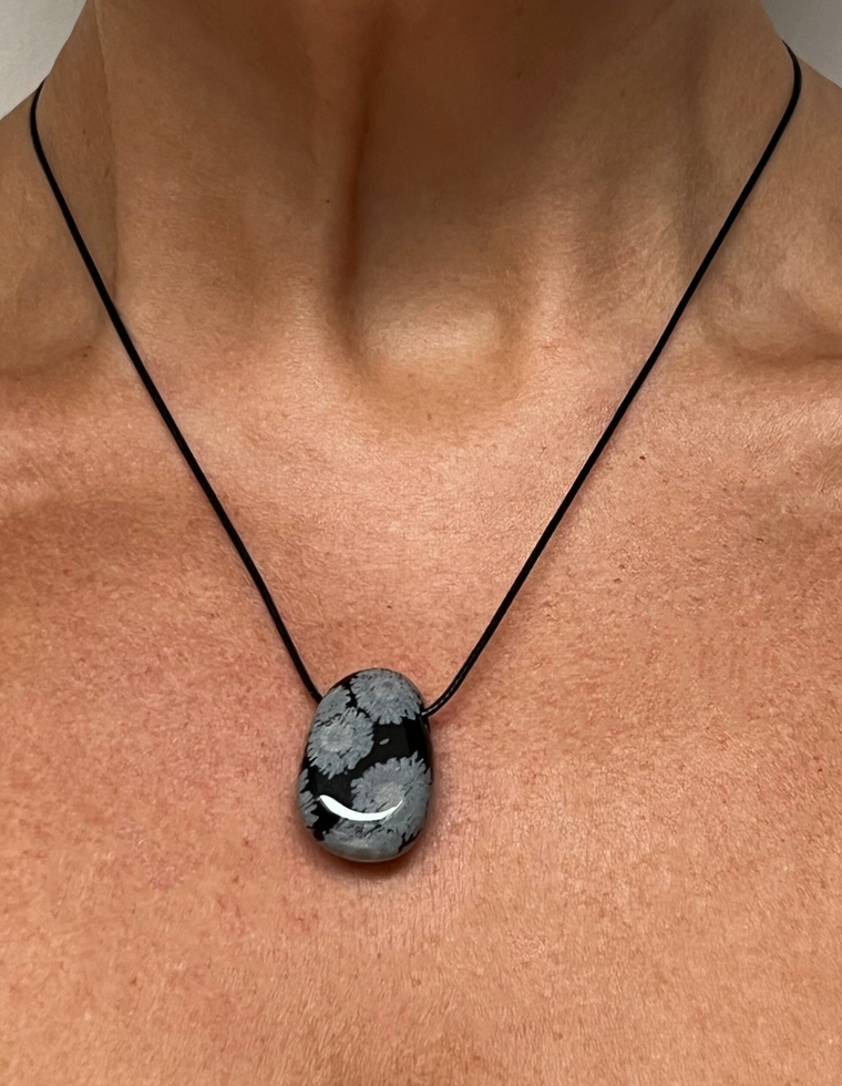 Maevor - Snowflake Obsidian Forma Pendant