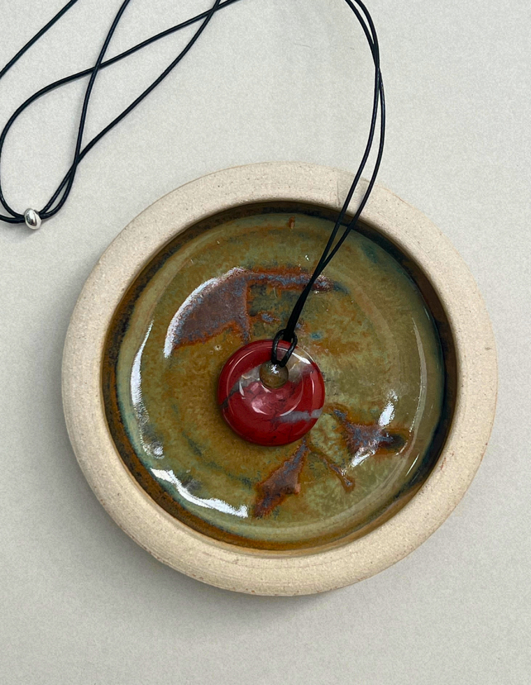 Brecciated Red Jasper Circa Pendant