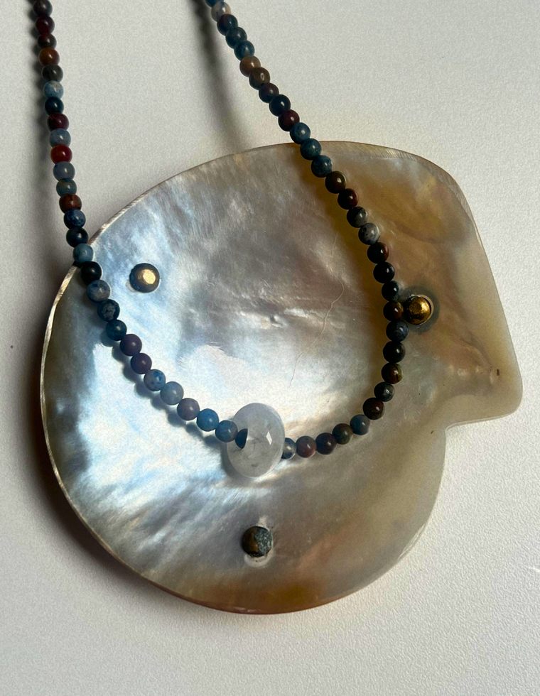Idle Hands 47 - Dumortierite Movement Necklace