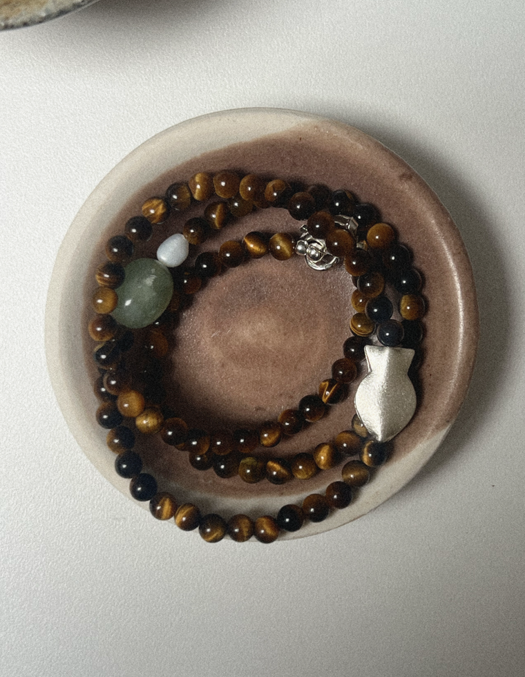 Cavressa - Tiger Eye & Bowenite Necklace