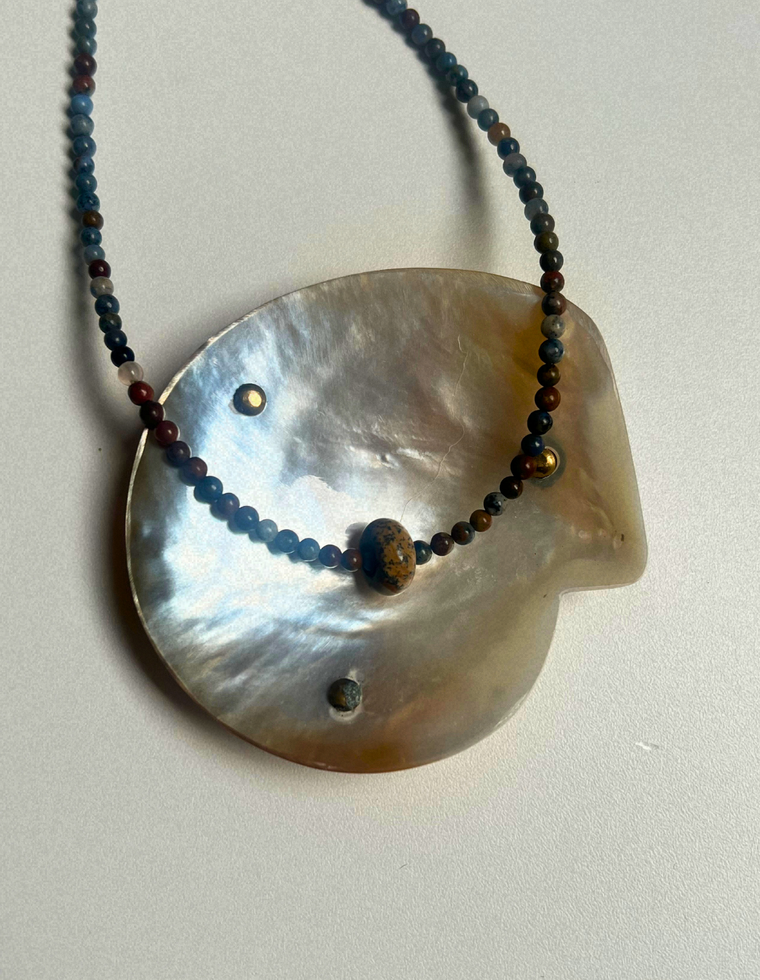 Idle Hands 44 - Dumortierite Movement Necklace