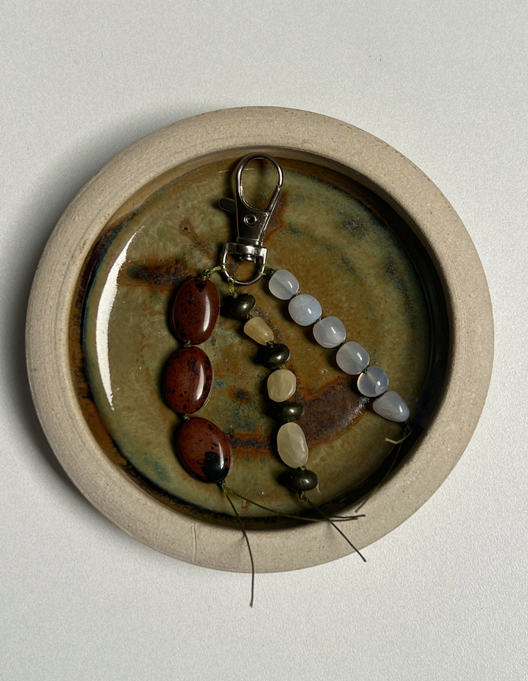 Stoned Charm - Mahogany Obsidian & Pyrite