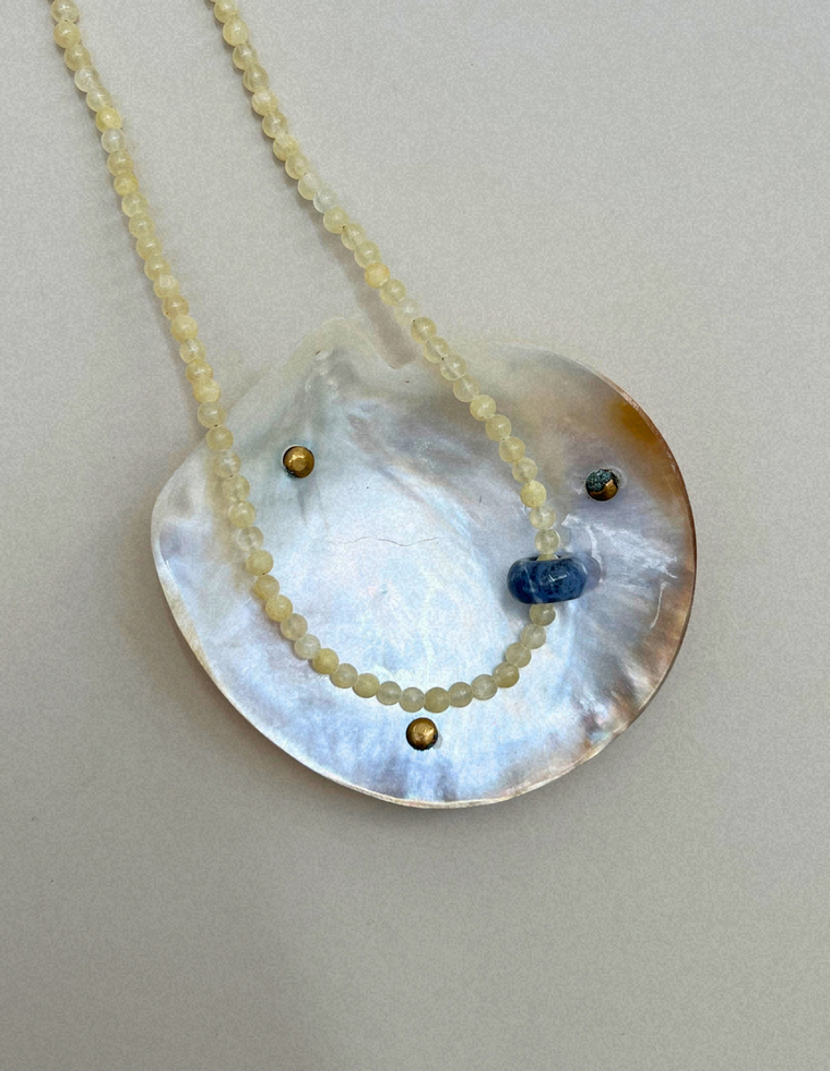 Keepsake 8 – Silk Jade & Sodalite Movement Necklace