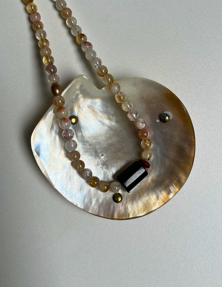 Solstice 8 - Quartz & Tiger Eye Necklace