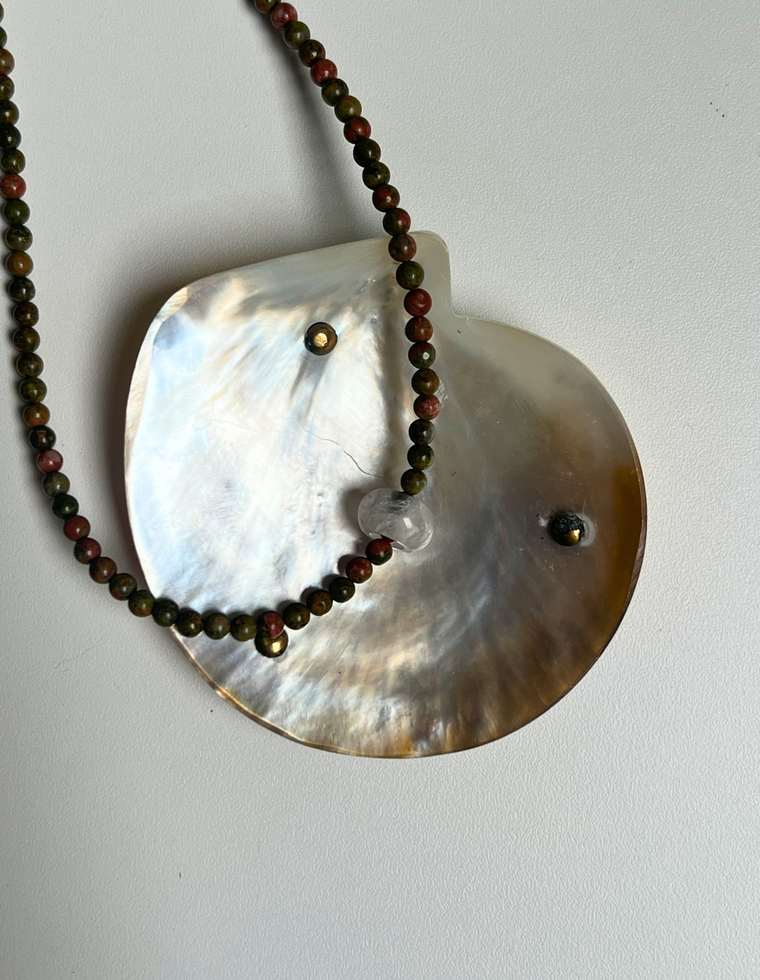 Roam 5 - Unakite Movement Necklace
