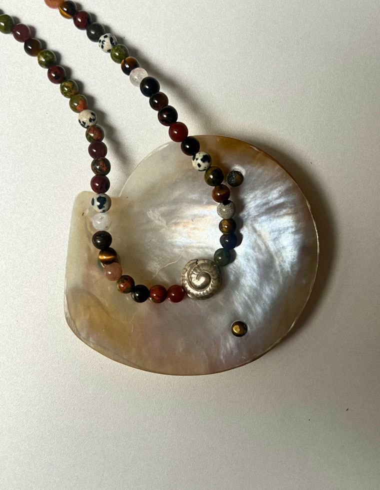 Renewal 12 - Found Mix II Spiral Necklace