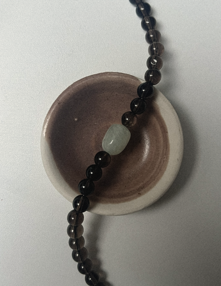 Settle Twelve - Smoky Quartz & Beryl Necklace