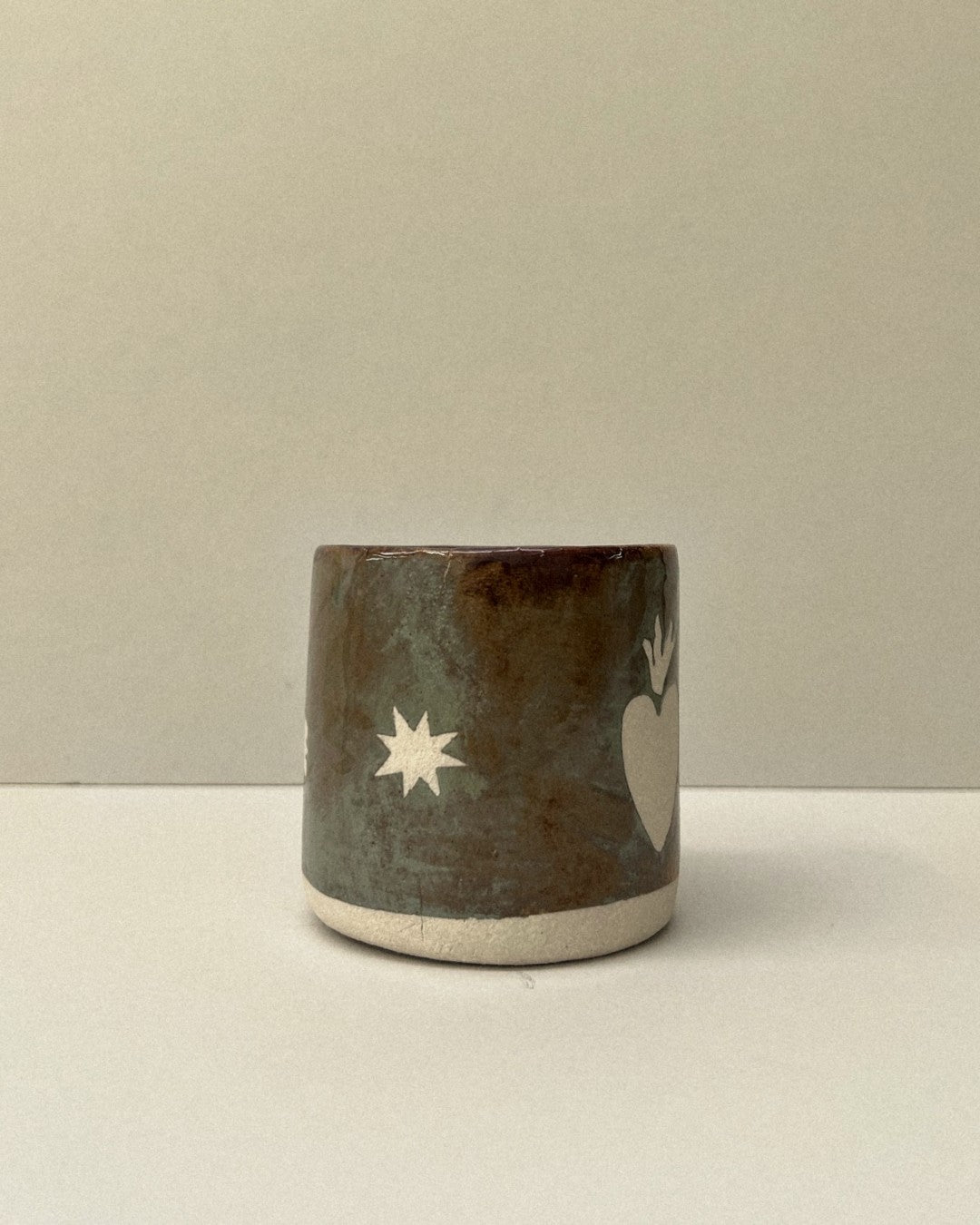 Dove & Heart Pen Pot (Second) - Maker's No.120a by Palm of Feronia, photo 2