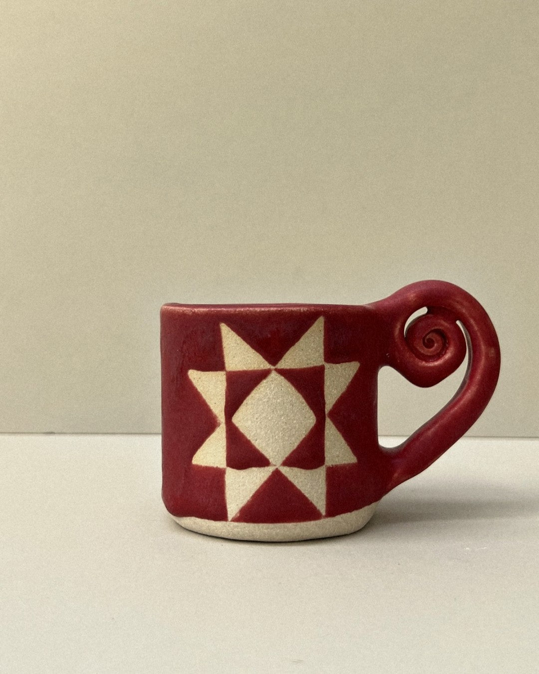 Quilt Star & Heart Mug - Maker's No.163 by Palm of Feronia